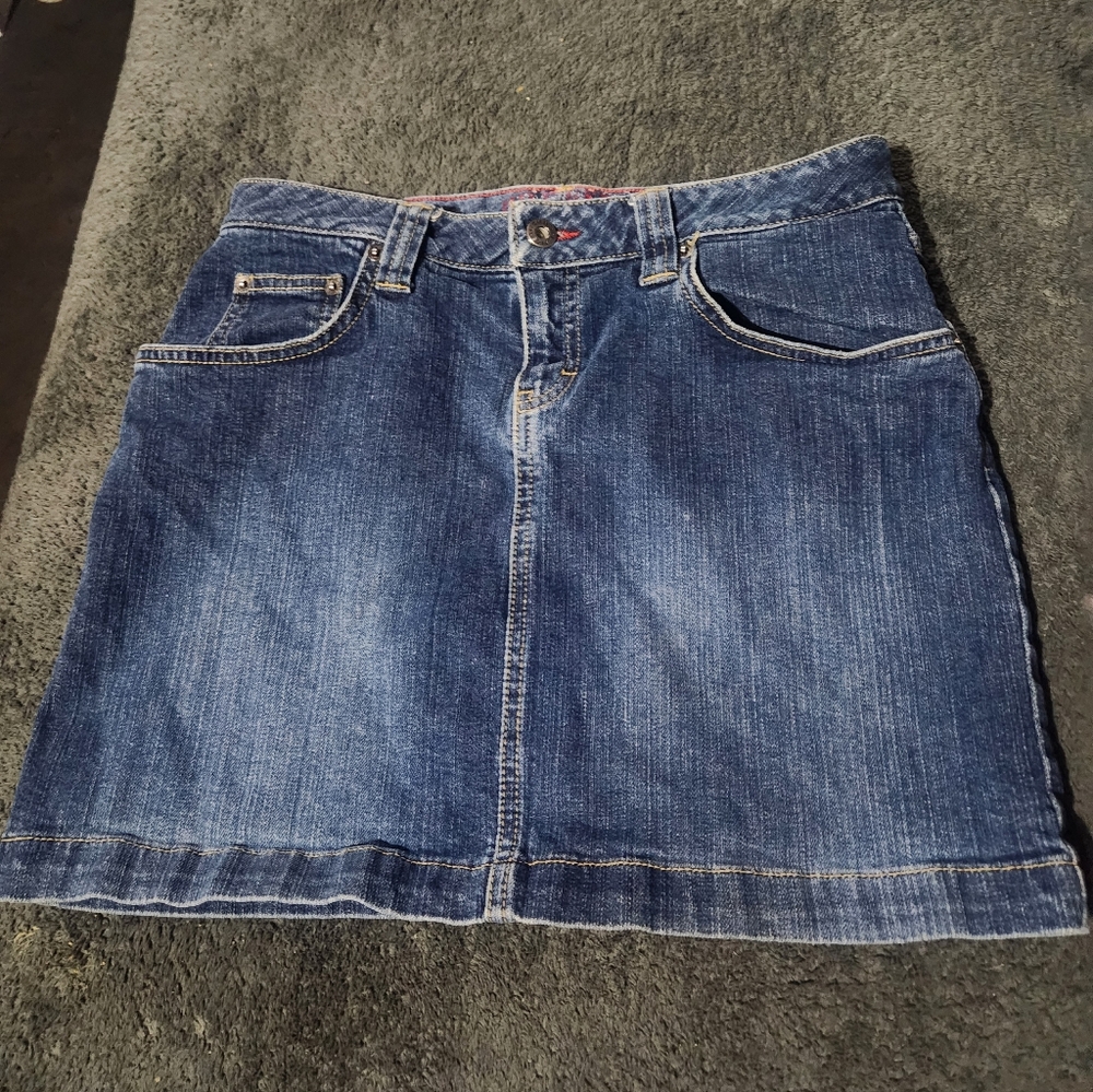 Tommy Hilfiger Denim Blue Women's Skirt Size 8